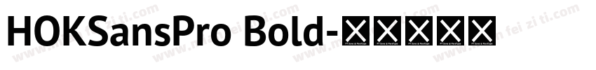 HOKSansPro Bold字体转换